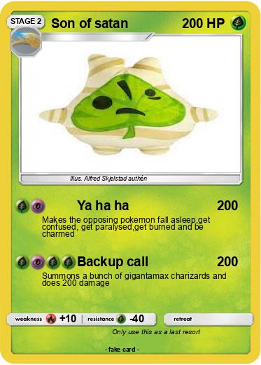 Pokemon Son of satan