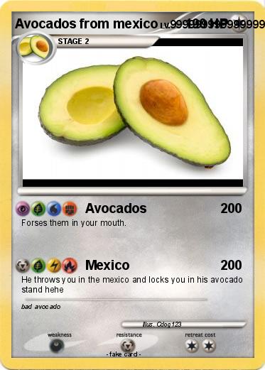 Pokemon Avocados from mexico