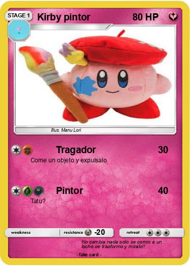 Pokemon Kirby pintor