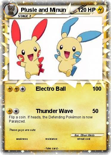 Pokemon Plusle and Minun