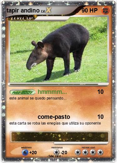 Pokemon tapir andino