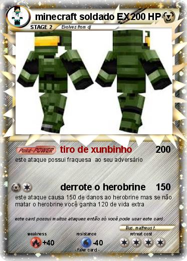 Pokemon minecraft soldado EX