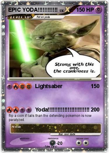 Pokemon EPIC YODA!!!!!!!!!!!!
