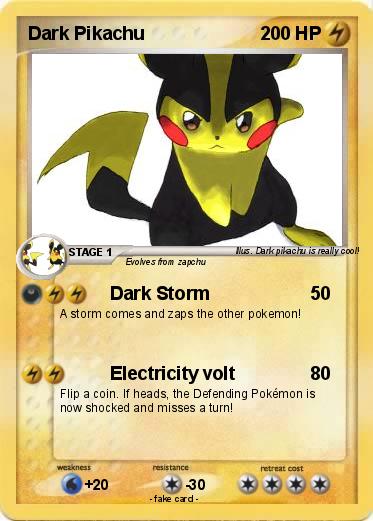 Pokemon Dark Pikachu