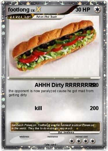 Pokemon footlong