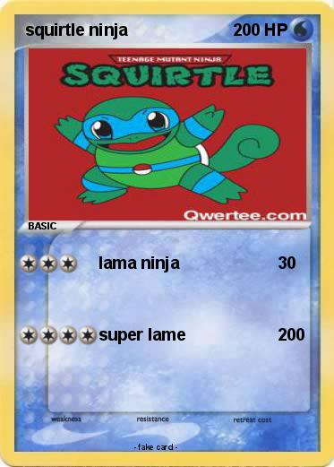 Pokemon squirtle ninja