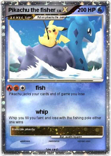 Pokemon Pikachu the fisher