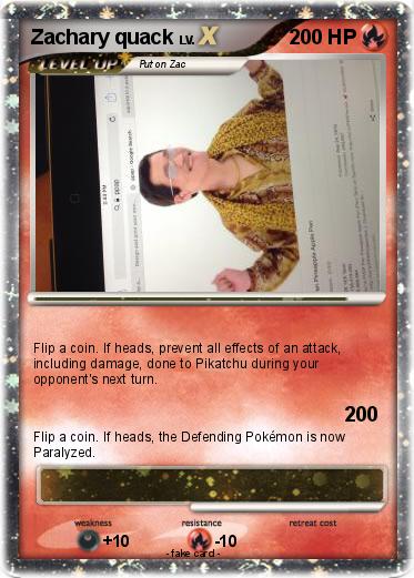 Pokemon Zachary quack
