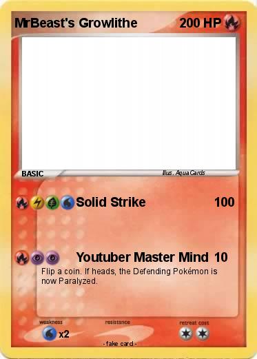 Pokemon MrBeast's Growlithe