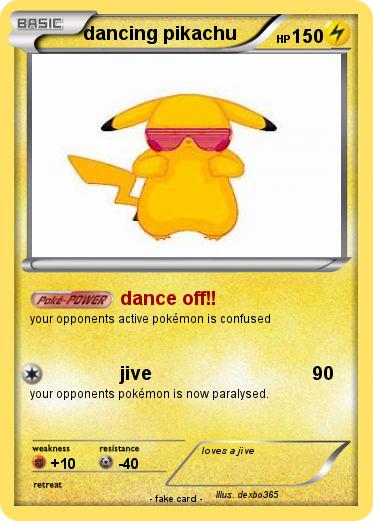 Pokemon dancing pikachu