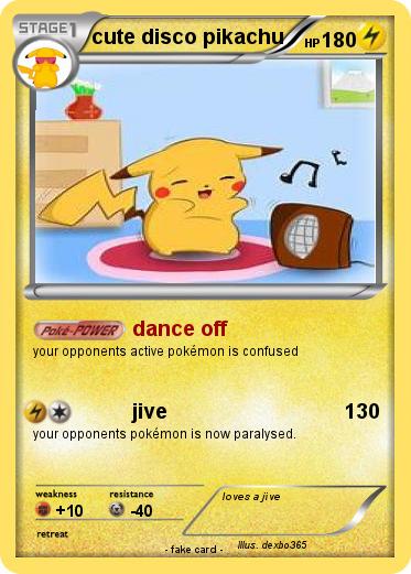 Pokemon cute disco pikachu
