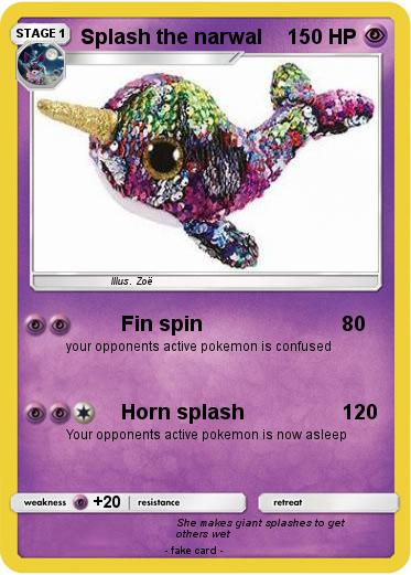 Pokemon Splash the narwal