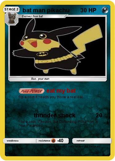 Pokemon bat man pikachu
