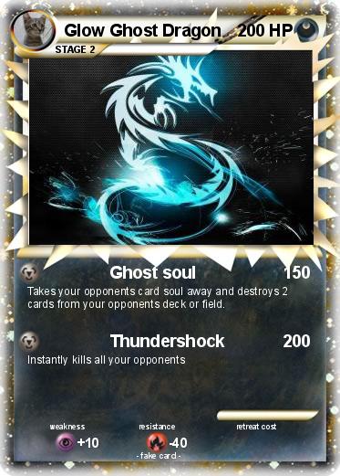 Pokemon Glow Ghost Dragon
