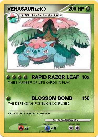 Pokemon VENASAUR