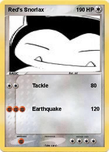 Pokemon Red's Snorlax