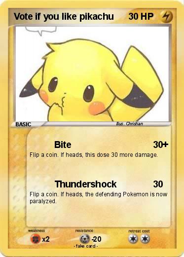 Pokemon Vote if you like pikachu