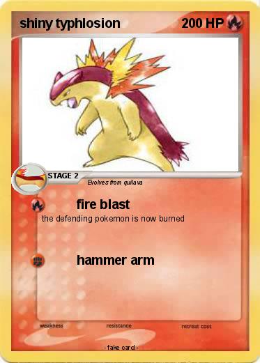 Pokemon shiny typhlosion