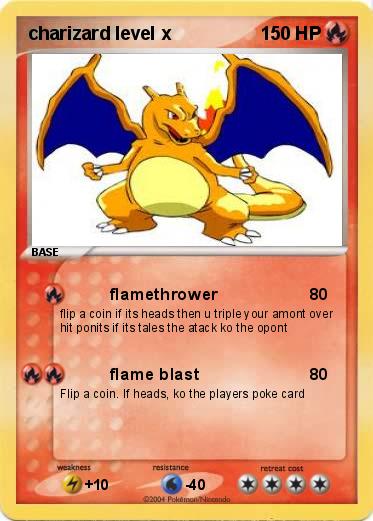 Pokemon charizard level x
