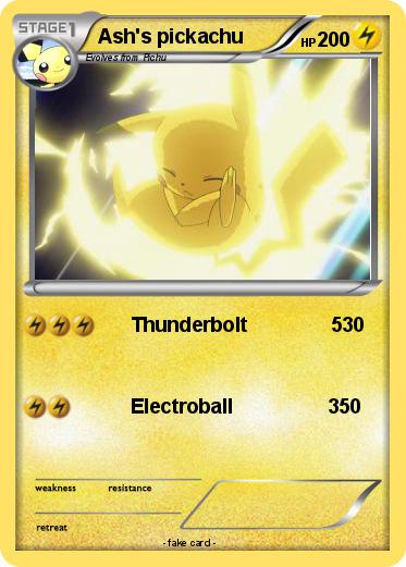Pokemon Ash's pickachu