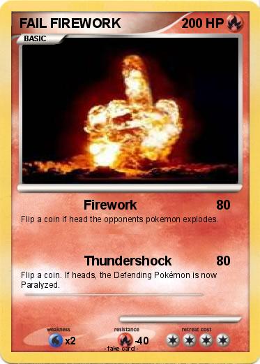 Pokemon FAIL FIREWORK