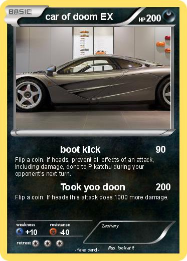 Pokemon car of doom EX