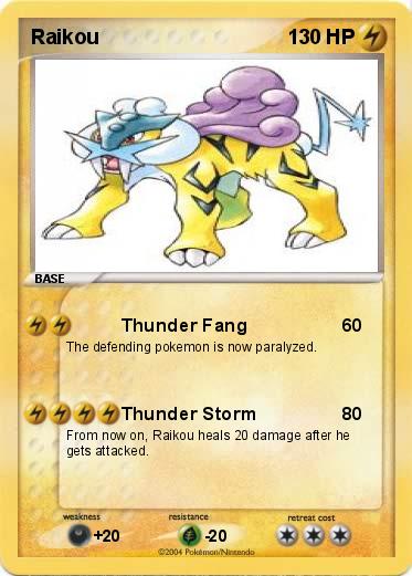 Pokemon Raikou