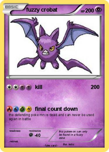 Pokemon fuzzy crobat