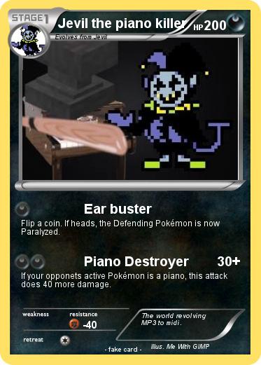 Pokemon Jevil the piano killer