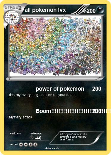 Pokemon all pokemon lvx