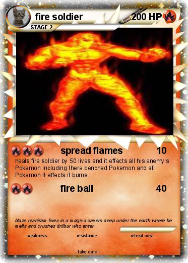 Pokemon fire soldier