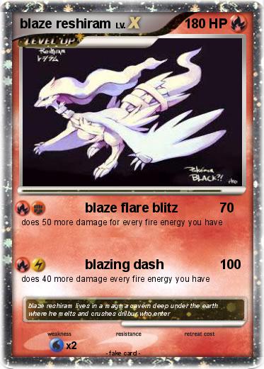 Pokemon blaze reshiram