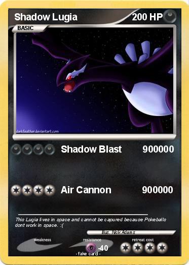 Pokemon Shadow Lugia