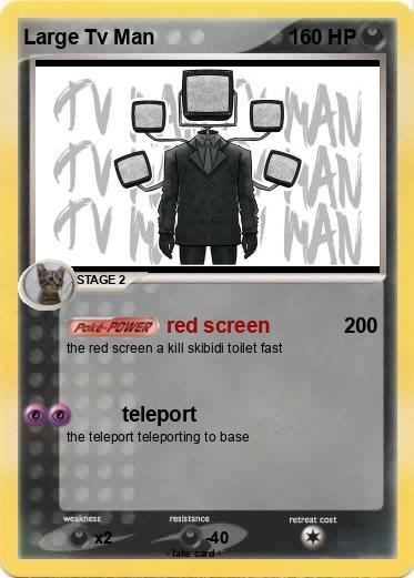 Pokemon Large Tv Man