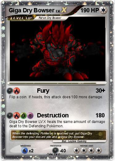 Pokemon Giga Dry Bowser