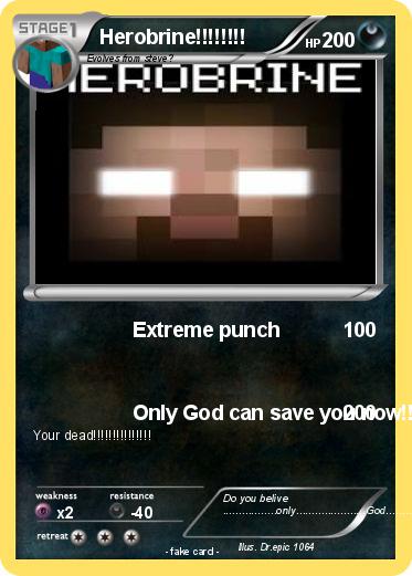 Pokemon Herobrine!!!!!!!!