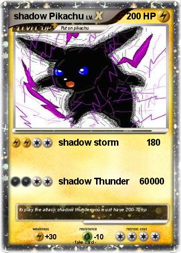 Pokemon shadow Pikachu