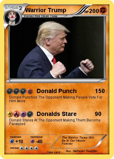 Pokemon Warrior Trump