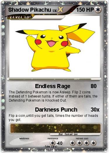 Pokemon Shadow Pikachu
