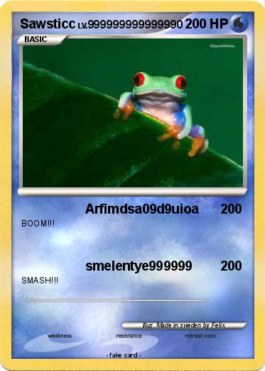 Pokemon Sawsticc