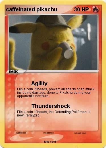 Pokemon caffeinated pikachu