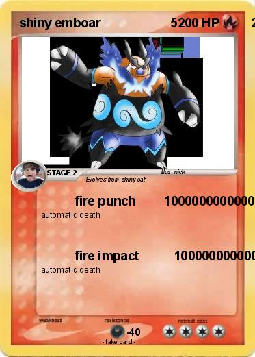 Pokemon shiny emboar                    5                     2
