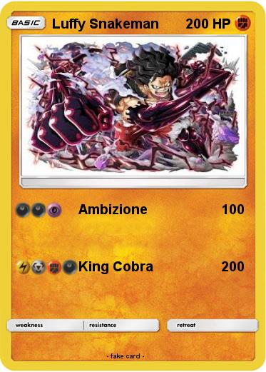 Pokemon Luffy Snakeman