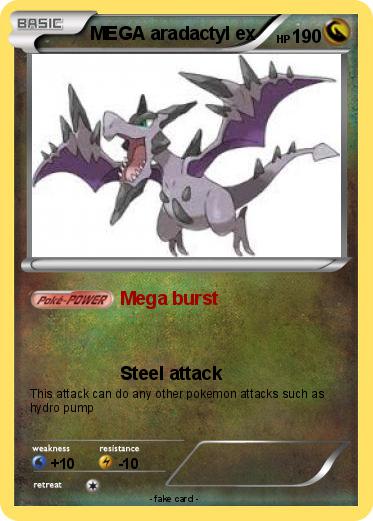 Pokemon MEGA aradactyl ex