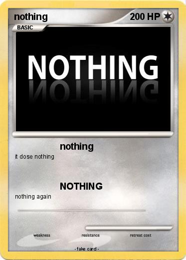 Pokemon nothing