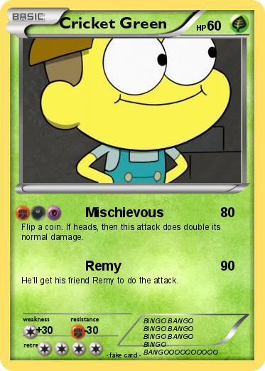 Pokemon Cricket Green