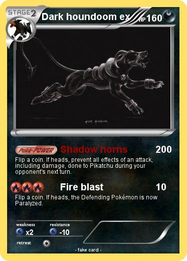Pokemon Dark houndoom ex