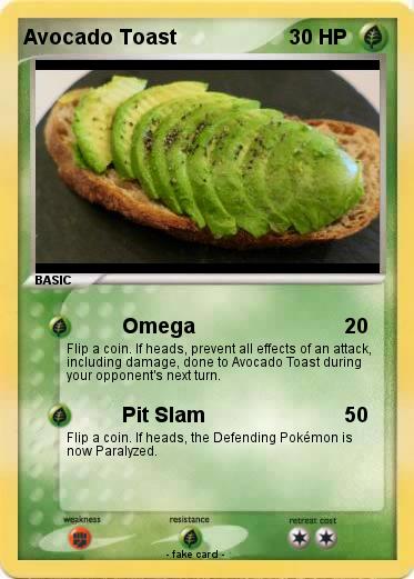 Pokemon Avocado Toast