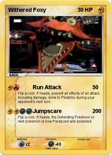 Pokemon Withered Foxy