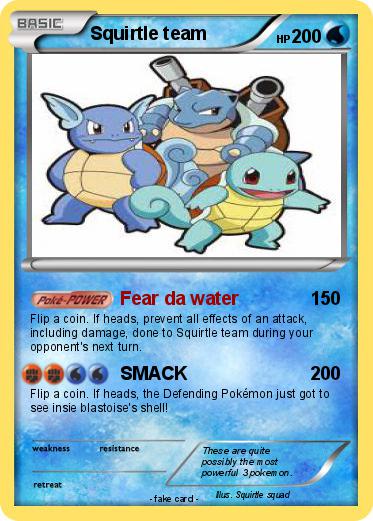 Pokemon Squirtle team